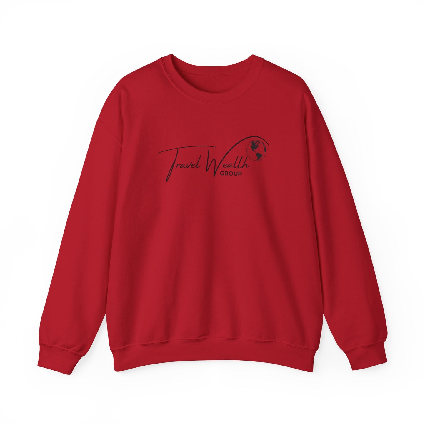 Travel Wealth Group Unisex Heavy Blend™ Crewneck Sweatshirt - Cozy & Stylish for Travel Lovers