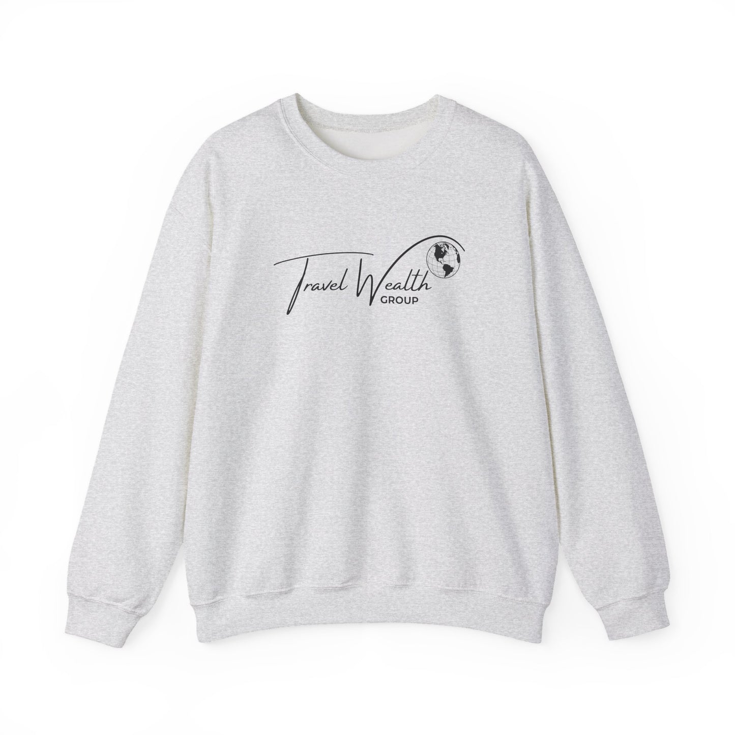 Travel Wealth Group Unisex Heavy Blend™ Crewneck Sweatshirt - Cozy & Stylish for Travel Lovers