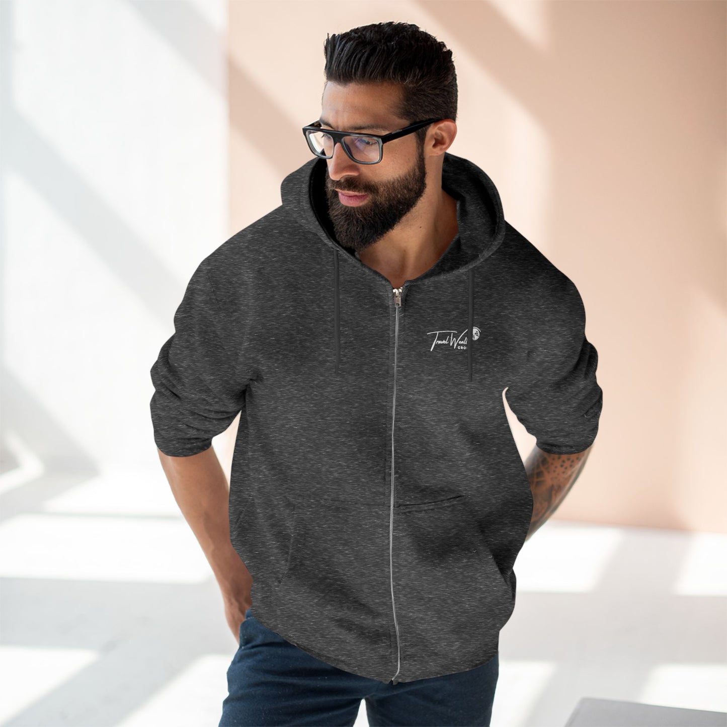Unisex Zip Hoodie I May talk about travel Non- Stop