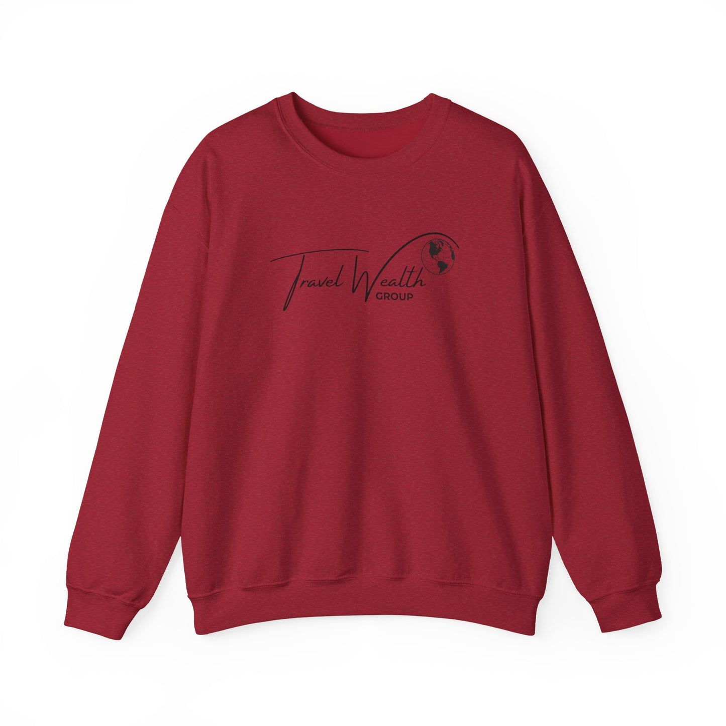 Travel Wealth Group Unisex Heavy Blend™ Crewneck Sweatshirt - Cozy & Stylish for Travel Lovers