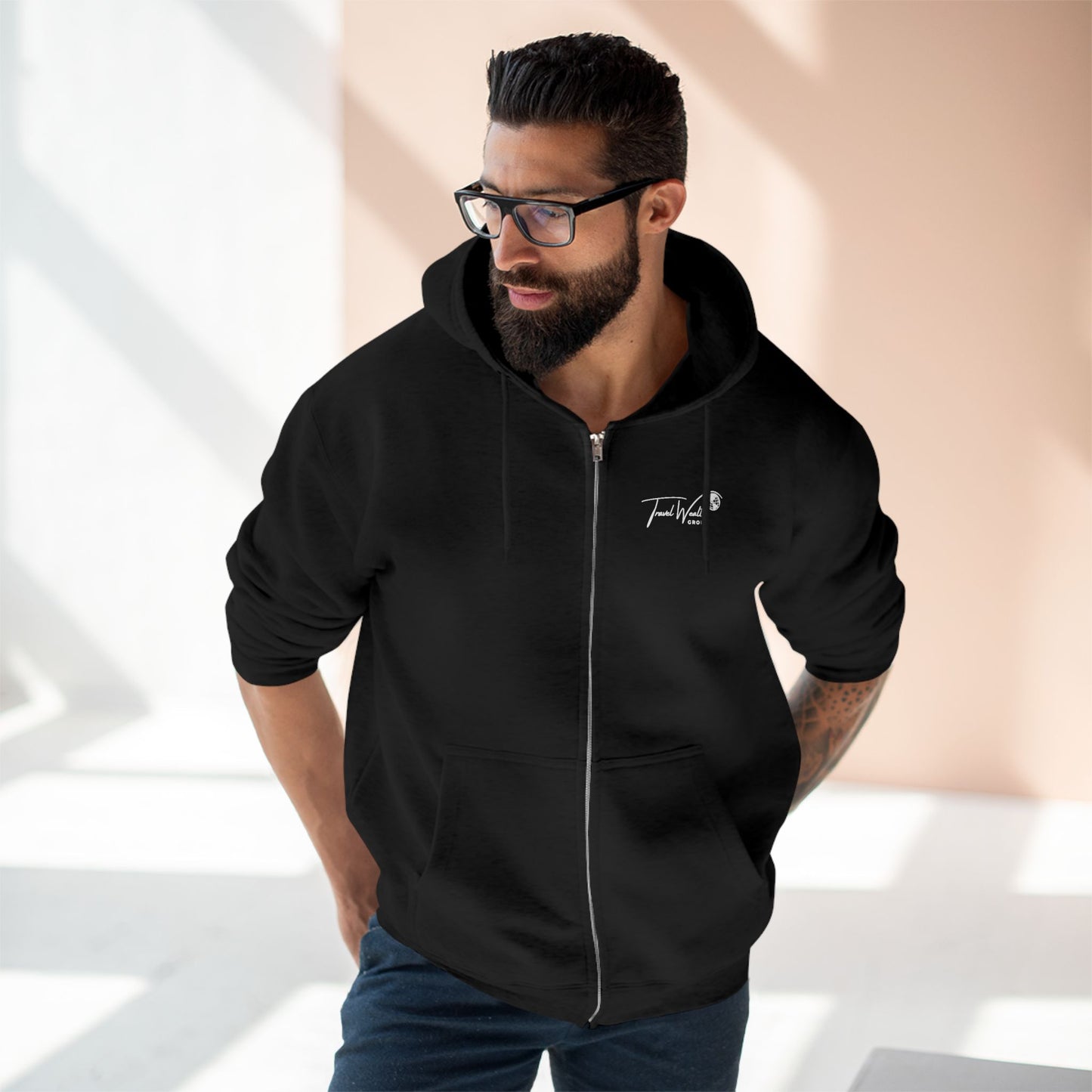 Unisex Zip Hoodie I May talk about travel Non- Stop