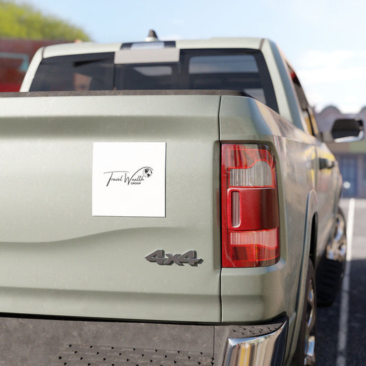 Travel Wealth Group Car Magnet - Stylish Auto Décor for Travel Enthusiasts