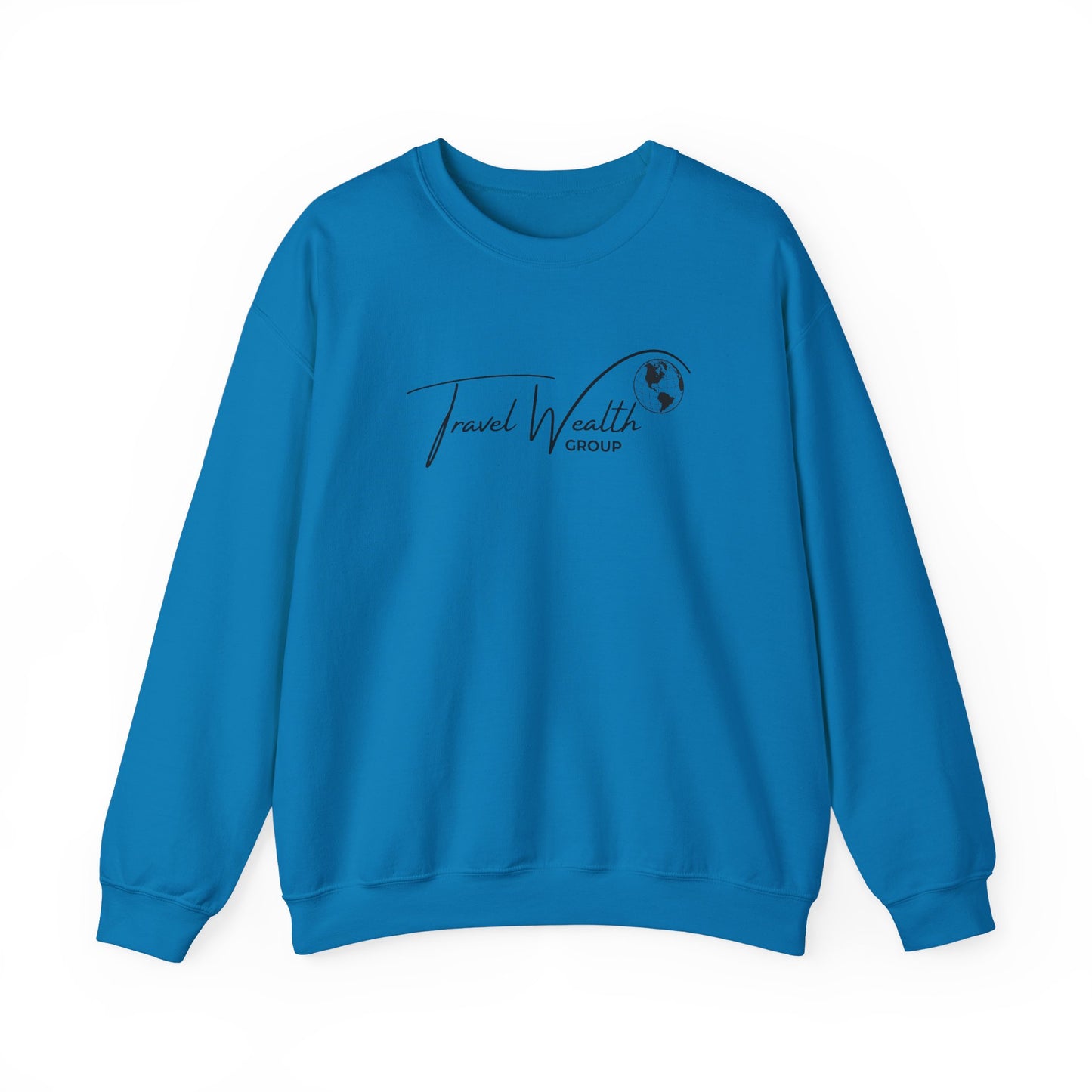 Travel Wealth Group Unisex Heavy Blend™ Crewneck Sweatshirt - Cozy & Stylish for Travel Lovers
