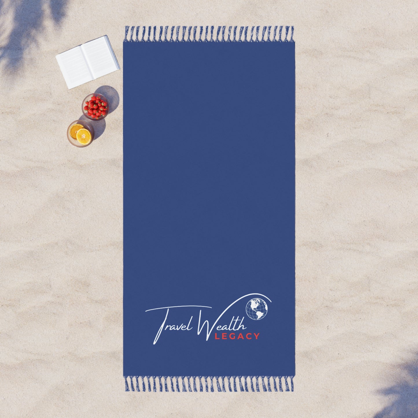 Legacy Blue Logo Boho Beach Cloth