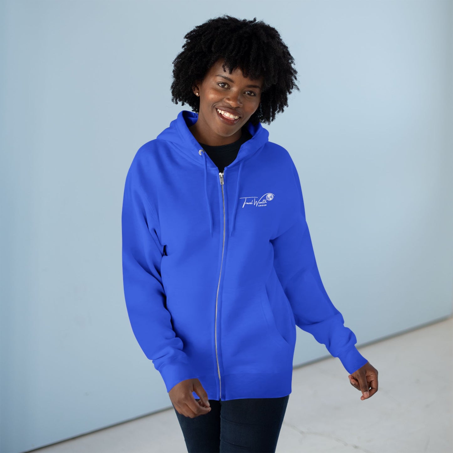 Unisex Zip Hoodie I May talk about travel Non- Stop