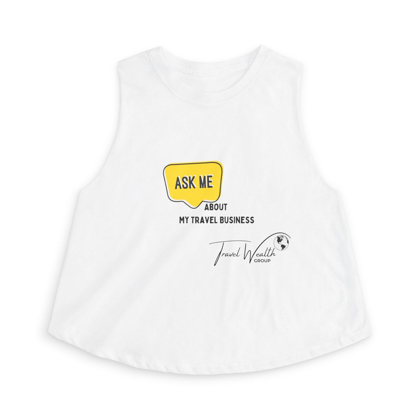 Ask me about my travel business Women's Crop Top