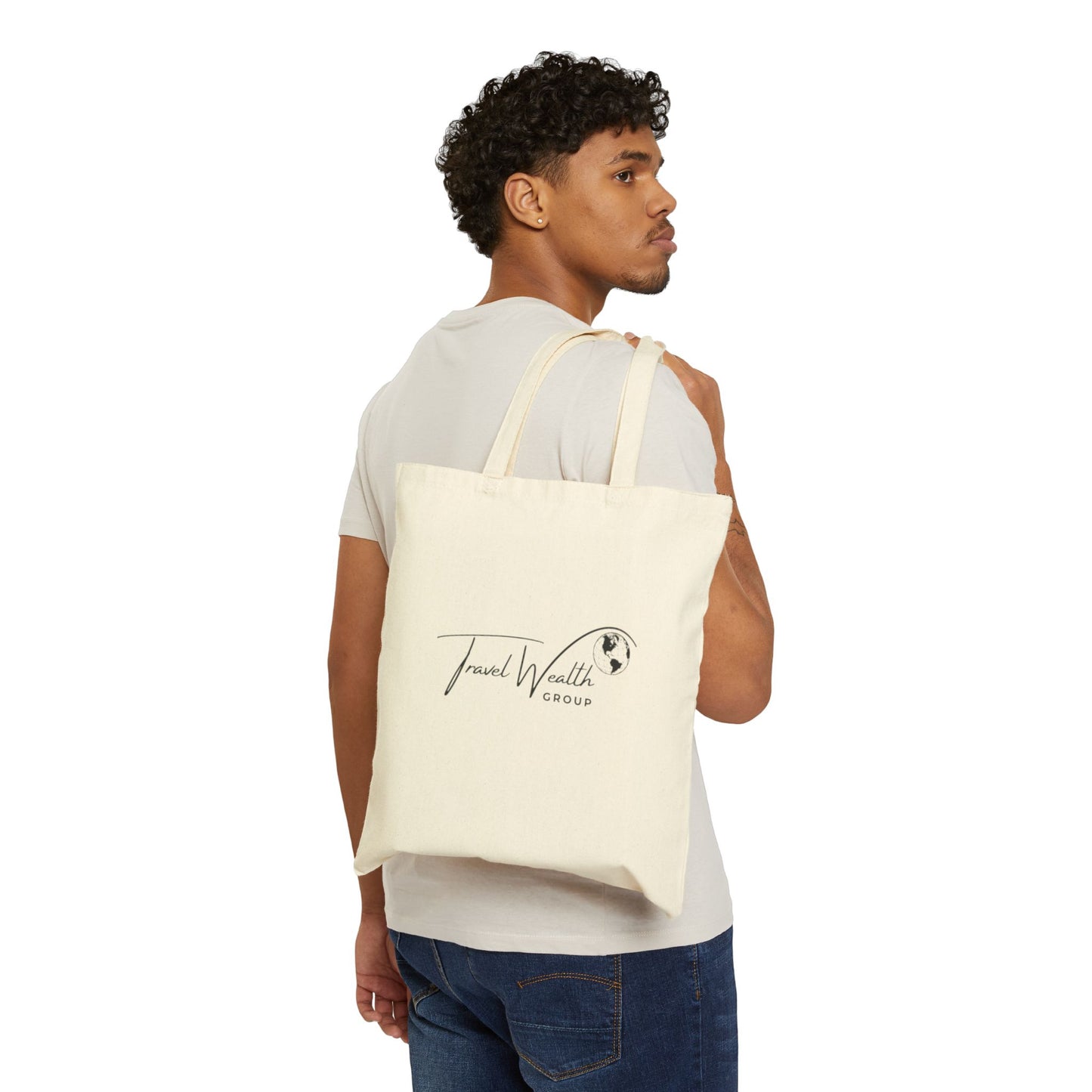 Ask Me About My Travel Business Cotton Canvas Tote Bag