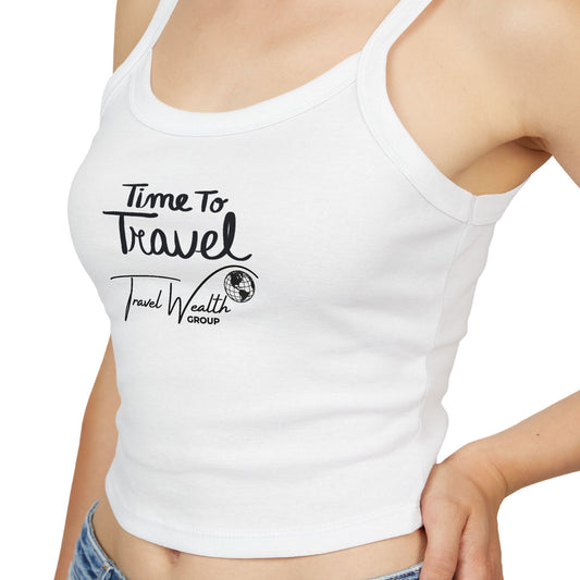 Time to travel Women's Spaghetti Strap Tank Top