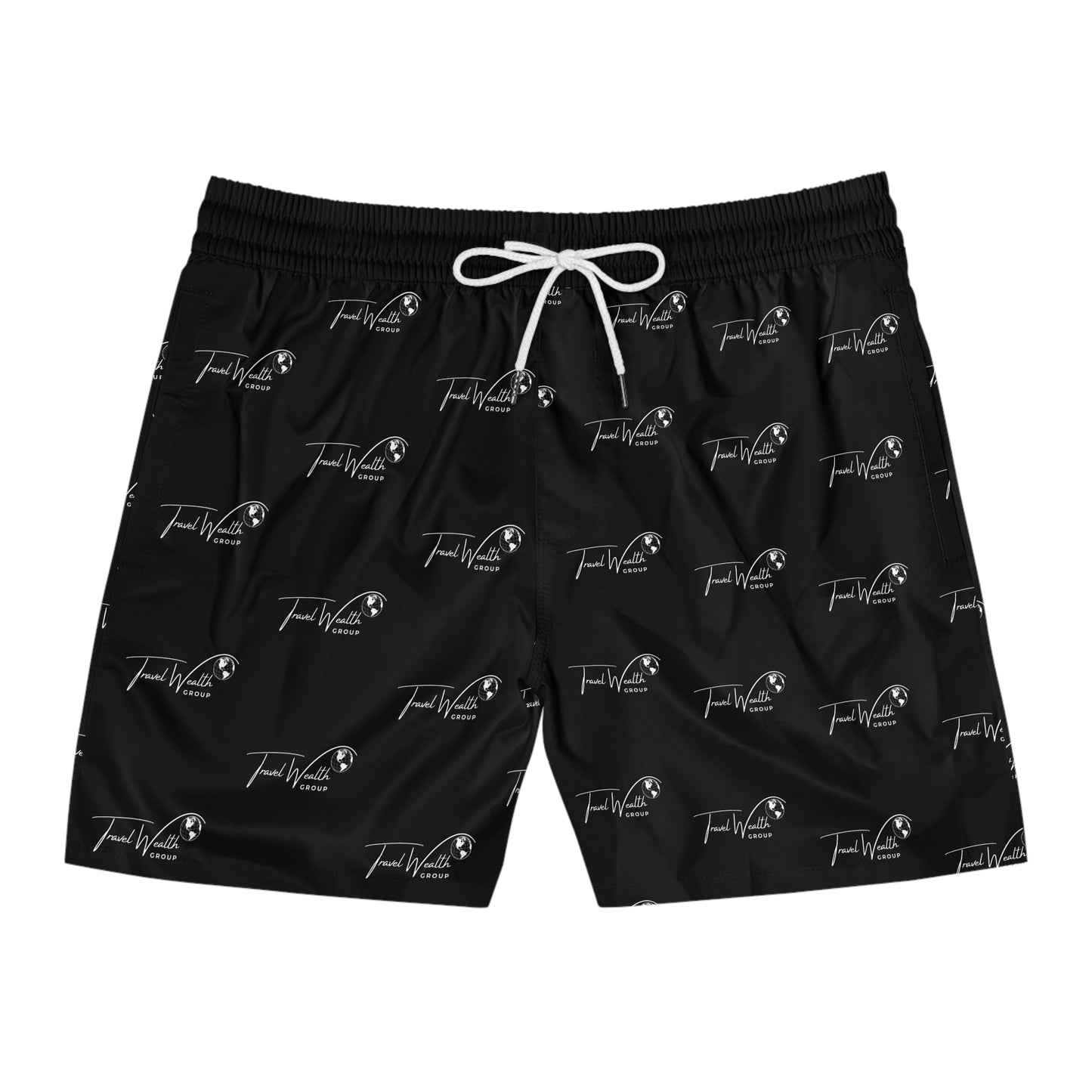 Logo Men's Mid-Length Swim Shorts (AOP)