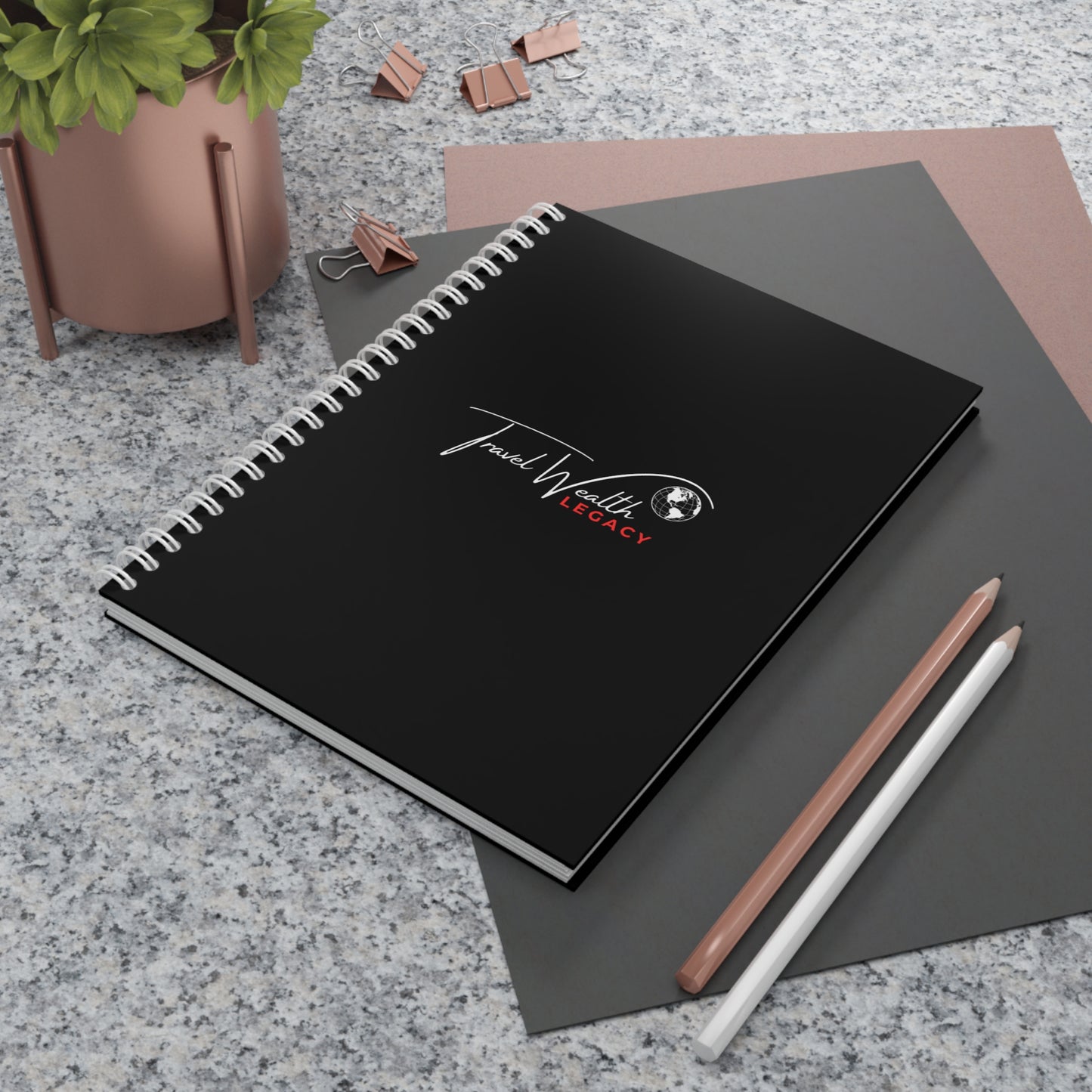 Legacy  Travel Wealth Spiral Notebook - Perfect for Notes and Ideas