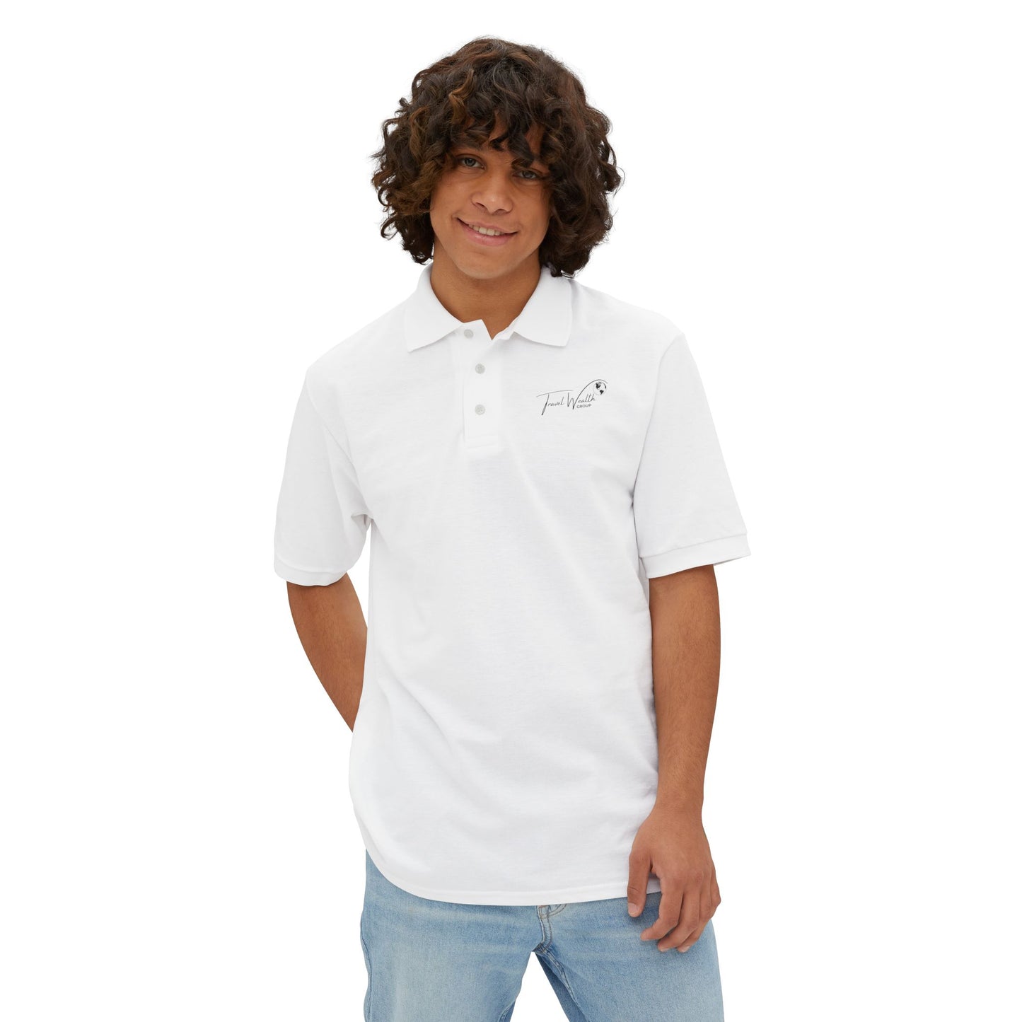Travel Wealth Group - Men's Piqué Polo